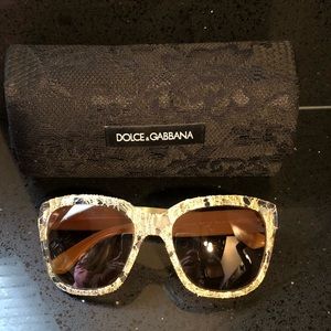 Dolce & Gabbana Gold Lace sunglasses